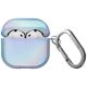 Uniq Iridescia case for AirPods 4 Hang Case - holo blue