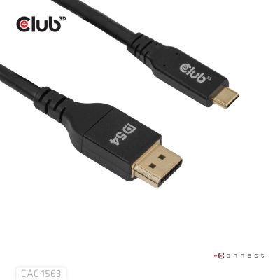 2. CLUB3D CAC-1563 2m USB Type-C DisplayPort Cable Adapter Black