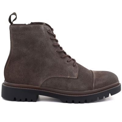 2. Men's leather ankle boots, unlined, suede, brown, Big Star UU174220