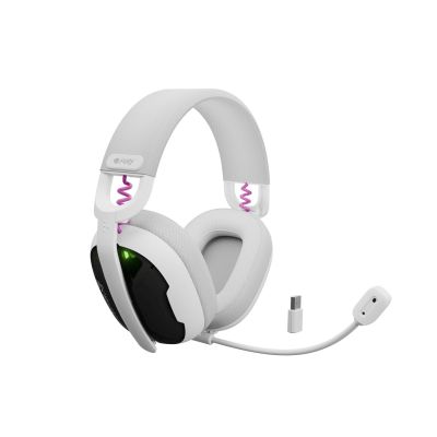 12. FURY FUKIYA F6 WIRELESS HEADPHONES WHITE WITH MICROPHONE