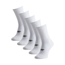 Men's socks 4F M481 5 pack white 4FWMM00USOCM481 10S