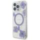 2. Guess Resin Flowers MagSafe case for iPhone 16 Pro - purple