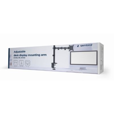 2. GEMBIRD ADJUSTABLE DESK MONITOR ARM/HOLDER 17-32, VESA 100X100MM, UP TO 9KG
