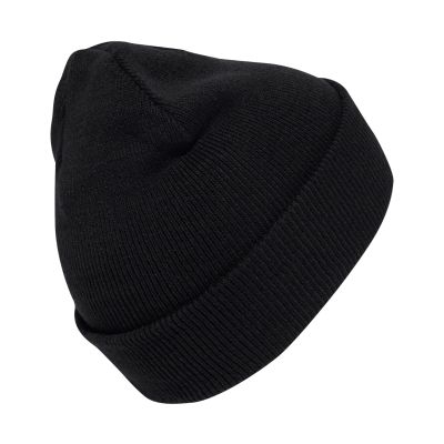 6. adidas New Logo Beanie Cuff Hat, Black JM0428