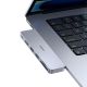 4. Baseus UltraJoy Series 6-in-1 USB-C 40 Gb/s USB 3.0 HDMI 4K USB Hub with SD and microSD Reader - Gray