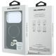 8. Karl Lagerfeld with Ring Stand 360 Karl & Choupette Heads Pin MagSafe Case for iPhone 18 Pro / 17 Pro - Black