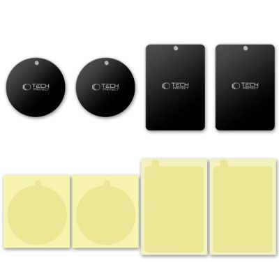 4. Tech-Protect MetalPlate magnetic plates for car holders - black (4 pcs.)