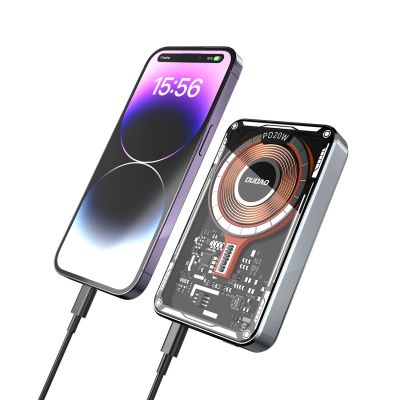 14. Dudao TGK1 power bank with MagSafe wireless charger 20W 10000mAh black (TGK1-black)