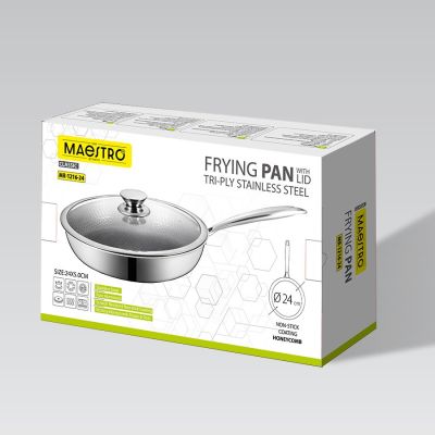 5. Frying pan with lid 24cm MR-1216-24 MAESTRO