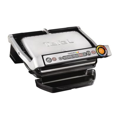 Tefal OptiGrill GC712D34 Grill (tabletop – closed; 2000 W; inox colour)