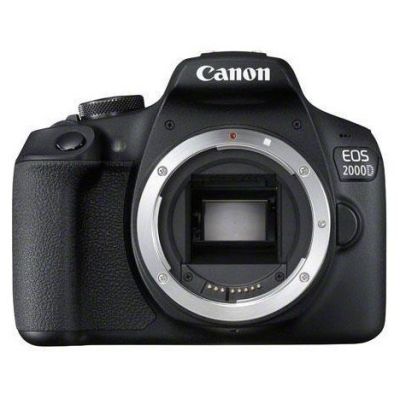 2. Canon EOS 2000D + EF-S 18-55mm f/3.5-5.6 III DSLR Kit 24.1 MP CMOS 6000 x 4000 px Black