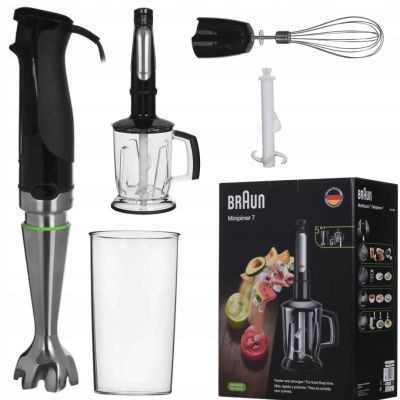 12. Braun MultiQuick 7 MQ 7045X 1.25 l Immersion Blender 1000 W Black, Stainless Steel