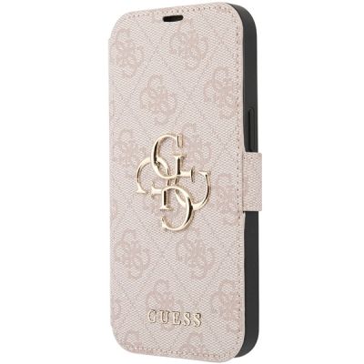 2. Guess 4G Metal Logo case for iPhone 15 / 14 / 13 - pink
