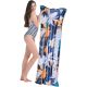 4. INFLATABLE MATTRESS FLOWERS 174x59x18CM 33258 BLUE