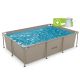 13. VIRTUFIT RECTANGULAR SWIMMING POOL 260 x 180 CM WITH FILTER PUMP BEIGE