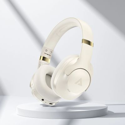 3. Acefast H4 ANC Wireless Bluetooth 5.3 IPX4 Over-Ear Headphones - Beige