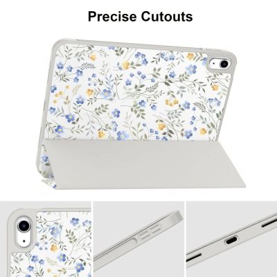 6. Tech-Protect SC Pen Case for iPad 10.9" 2022 (10th gen.) / 11" 2025 (11th gen.) - Daisies with Leaves