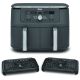17. Ninja DZ400EU Deep Fryer Double 9.5L Autonomous 2470W Hot Air Fryer Gray