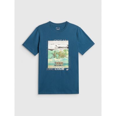 5. Men's regular printed T-shirt 4F 4FRSS26TTSHM4304-46S