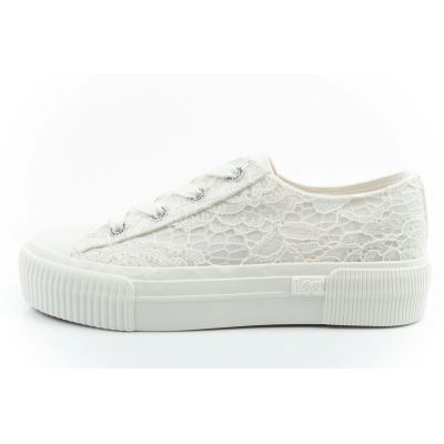 2. Lee Isla women's sports shoes sneakers white platform lace