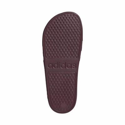 6. Adidas Adilette Aqua Burgundy Flip-Flops KJ7353