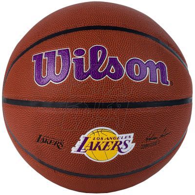 3. Basketball ball Wilson Team Alliance Los Angeles Lakers Ball WTB3100XBLAL