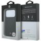 8. Mercedes Leather Crossed Lines MagSafe Case for iPhone 17 Pro / 18 Pro - Black