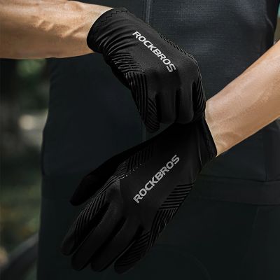 16. Rockbros cycling gloves spring/summer/autumn, full, size: XL - black
