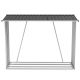 2. GARDEN HOUSE WOODEN SHELF STEEL SHELF 217x83x154CM