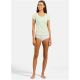 2. Women's Odlo ACTIVE F-DRY LIGHT BL TOP crew-neck short-sleeve T-shirt, green