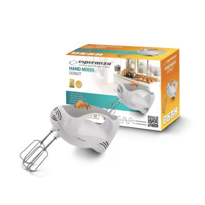 12. Esperanza Donut EKM009 hand mixer (250W; white)