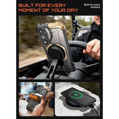 8. Supcase UB Grip Mag MagSafe Case for Samsung Galaxy S26 - Black and Brown