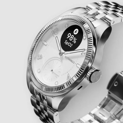 2. Withings Scanwatch Nova Brilliant - ECG, heart rate, SPO2, temperature, physical activity and sleep functions (39mm, titanium gray)