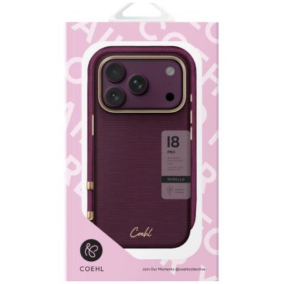 5. Uniq Coehl Mirelle Magnetic Charging Case for iPhone 18 Pro / 17 Pro - Burgundy
