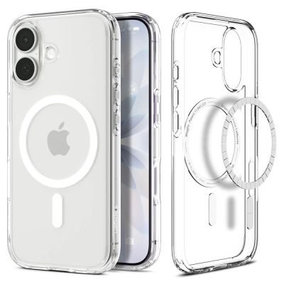 Spigen Ultra Hybrid MagSafe Case for iPhone 17 - Clear and White