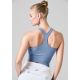 3. CASALL Multi Rib Seamless Padded Sports Top blue