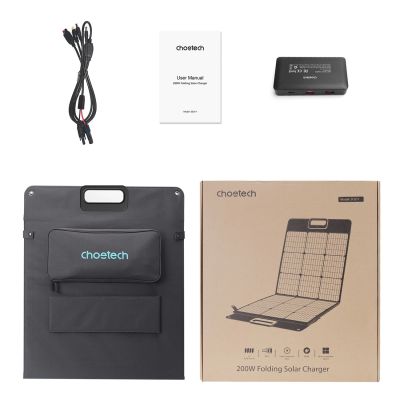 5. Choetech SC011 solar charger 200W portable solar panel - black
