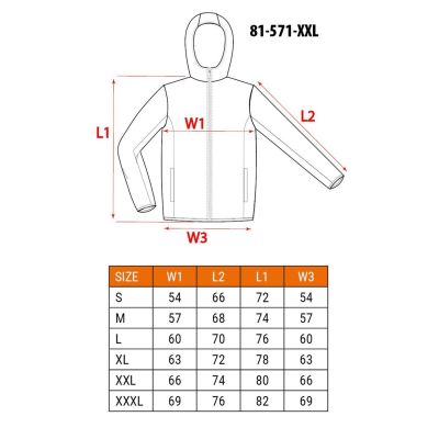 3. NEO tools 81-571-XXL workwear jacket