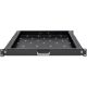 4. QOLTEC SHELF WITH HANDLE FOR RACK CABINET | 600*600 | EXTENDABLE | BLACK