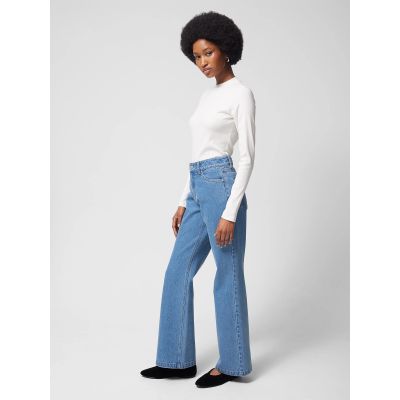 3. Outhorn Women's Flared Jeans OTHWSS24TTROF726-33S