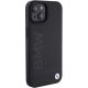 4. BMW Leather Hot Stamp case for iPhone 15 Plus - black
