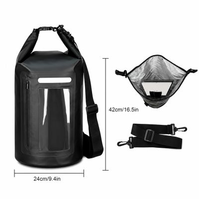 3. WNA-15L waterproof bag for a 15 l sup kayak with an RFID blocking divider - black