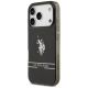 2. US Polo DH and Bottom Stripe Logo MagSafe Case for iPhone 17 Pro - Black