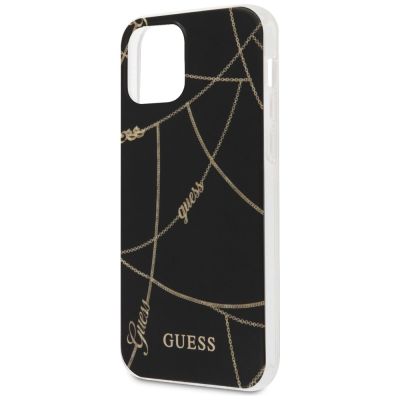 8. Guess GUHCP12SPCUCHBK iPhone 12 mini 5.4" black/black hardcase Gold Chain Collection