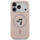 3. Karl Lagerfeld Silicone Karl&Choupette Ring MagSafe Case for iPhone 18 Pro / 17 Pro – Black