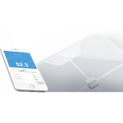 5. iHealth | Body analysis scales | HS2S | Body fat analysis | Body mass index (BMI) measurement | Body water percentage | Bone mass analysis | Maximum weight (capacity) 180 kg | Memory function | Multiple users | Analytical