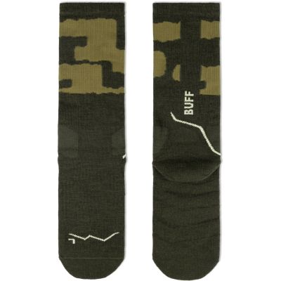 3. Buff THERMONET® CREW SOCKS TC OLIVE GREEN L. socks