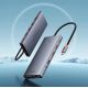 7. HUB Baseus PortalJoy Series 13in1 USB-C - 2x HDMI / DP / VGA / USB-A 3.1 / USB-C 3.1 / USB-A 2.0 / PD / RJ45 / SD / TF / AUX - gray