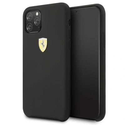 Ferrari Silicone Case for iPhone 11 Pro Max - Black