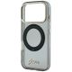 7. Guess IML Ring Stand 360 Script Metal Logo MagSafe Case for iPhone 17 Pro / 18 Pro - Black